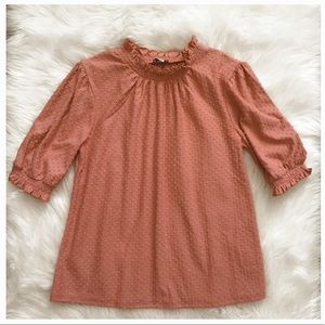 Women’s J.Crew bubble short sleeve blouse